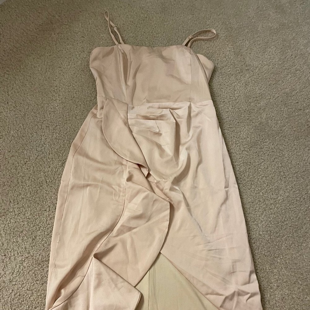 Lulu's Satin Cocktail Dress (Small)